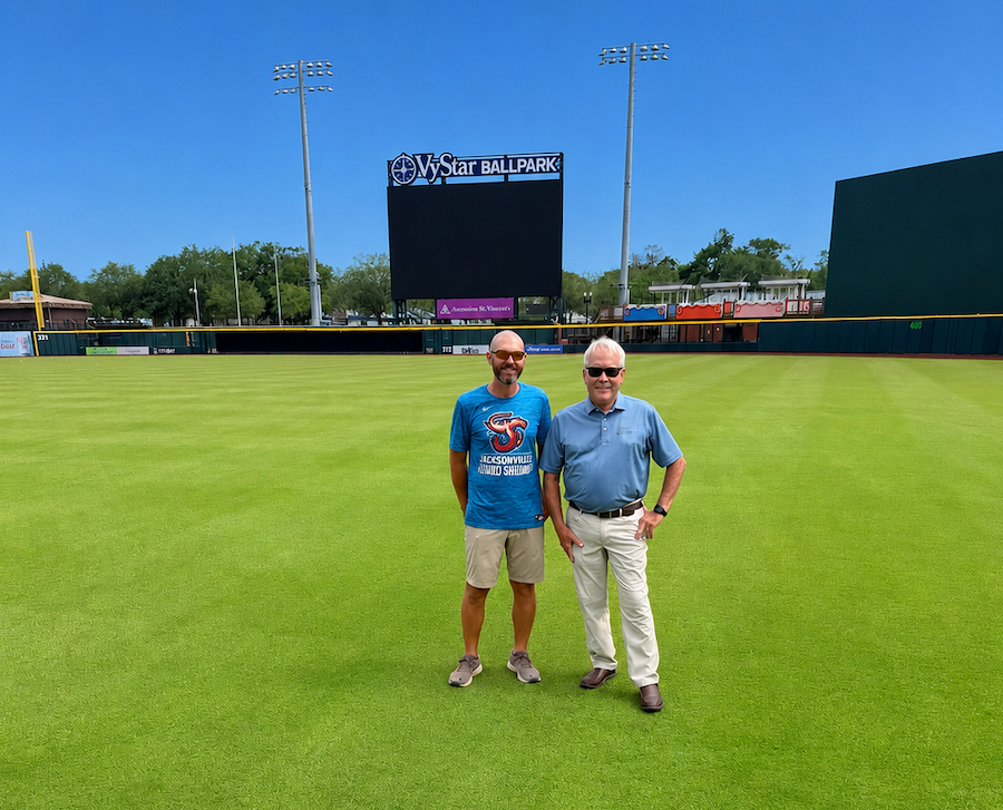 vystar-ballpark-jacksonville-jumbo-shrimp-platinum-te-paspalum - Joshua Leo and Bruce Allison